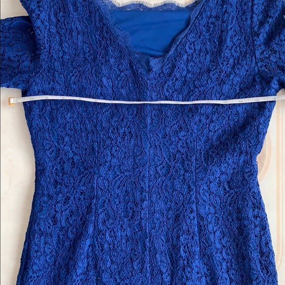 Cache Royal Blue Lace Cocktail Dress size 4 - Picture 6 of 8